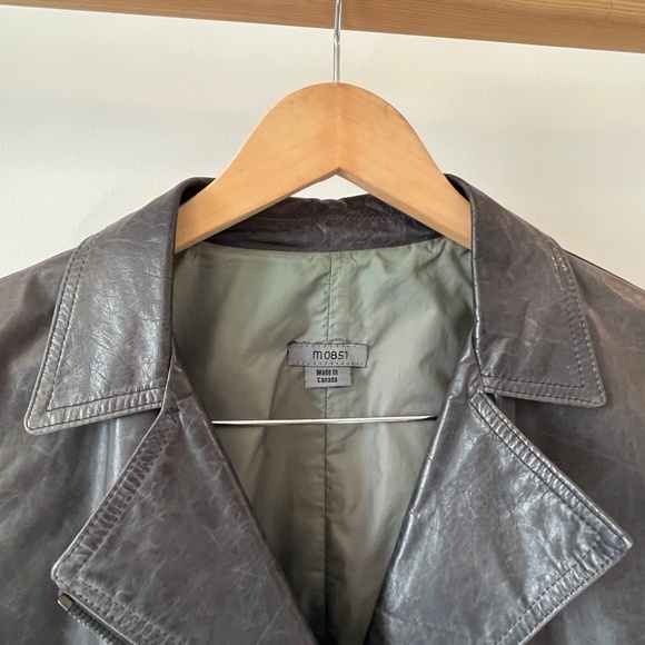 m0851 leather jacket, ink, size 8 - Picture 4 of 15